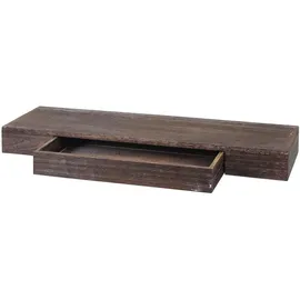 berlinlodge Wandregal 80 x 25 x 8 cm Braun