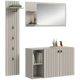 Möbel Boss Garderobenkombination 152 x 37 x 192 cm braun