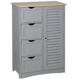 Hti-Living Badezimmerschrank Sarah 56 x 82 x 30 cm Braun/Grau