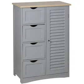 Hti-Living Badezimmerschrank Sarah 56 x 82 x 30 cm Braun/Grau