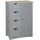 Hti-Living Badezimmerschrank Sarah 56 x 82 x 30 cm Braun/Grau