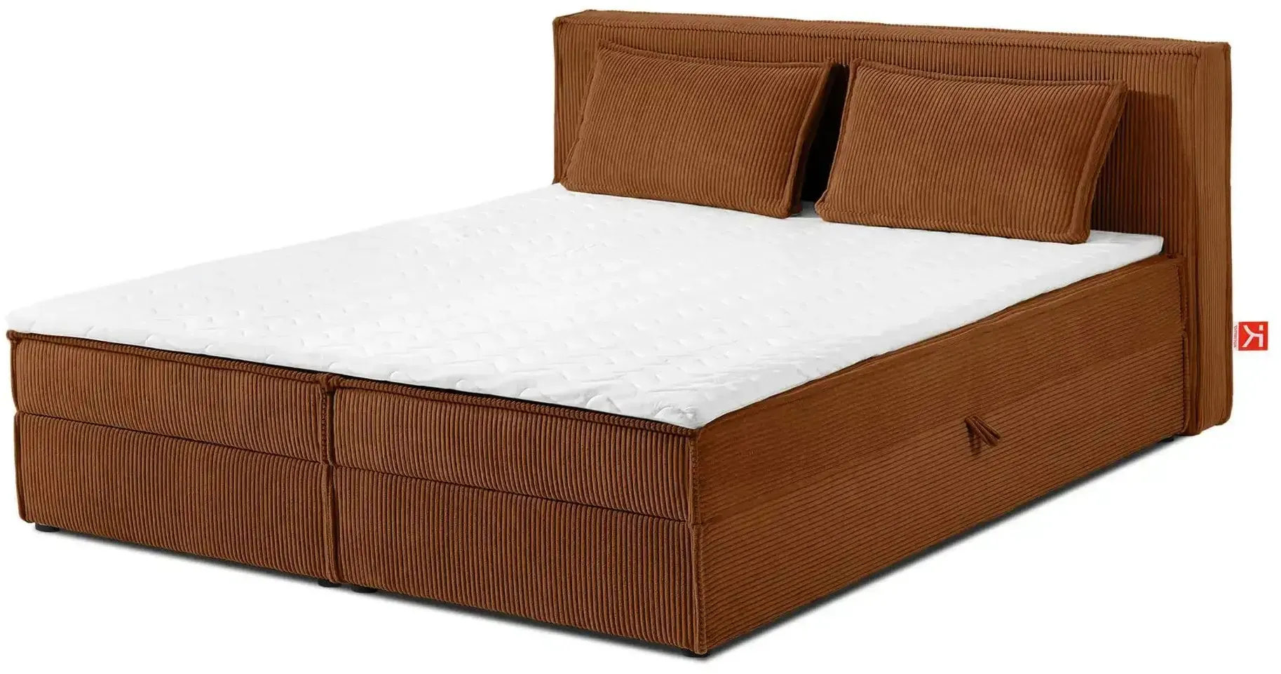 KONSIMO Boxbett  Roti , orange , Maße (cm): B: 185 H: 95