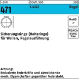Reyher Sicherungsring DIN 471 45x 1,75 1.4122 Regelausf. 10 Stück