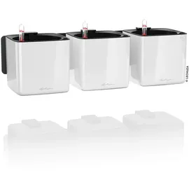 LECHUZA Green Wall Glossy Komplettset 48 x 15 x 14 cm weiß highgloss