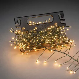 konstsmide christmas LED Lichterkette Micro Büschel 4 m Bernsteinfarben Grün