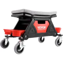Vevor Montagehocker Stahl 640 x 335 x 390 mm schwarz mobil