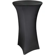 DEMA Ø Stehtischhusse 80x120 cm anthrazit Stretch Stehtisch Bistrotisch Husse