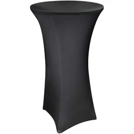 DEMA Ø Stehtischhusse 80x120 cm anthrazit Stretch Stehtisch Bistrotisch Husse