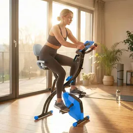 Homcom Heimtrainer mit LCD Display blau