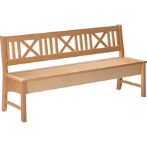 massivline&more Truhenbank MASSIVLINE & MORE "Bodensee", braun (buche massiv lackiert, buche massiv lackiert), B:166cm H:87cm T:52cm, Holzwerkstoff, Sitzbänke, Breite 166 cm