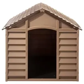 vidaXL Hundehütte 86 x 84 x 82 cm Polypropylen Braun