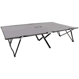 furnicato Doppelliege 193 x 125 x 40 cm Grau