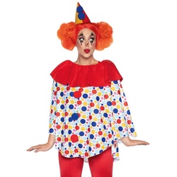 Leg Avenue Kostüm Clown Poncho, Einfach schnell verkleiden mit diesem Clown-Überwurf! rot