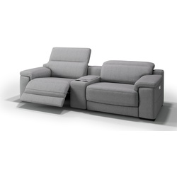 Stoff Kinosofa SORA Kinocouch Relaxsofa Relaxcouch - grau