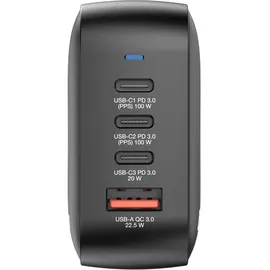 Verbatim Mini GaN Charger 100W 3xUSB-C PD, 1xUSB-A QC 3.0 32231