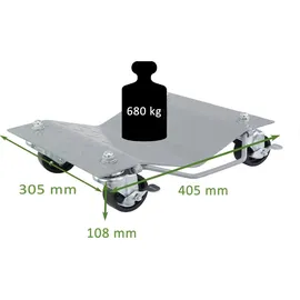 Trutzholm Rangierroller V Form 680 kg