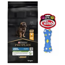 PRO PLAN Large Robust Puppy OPTISTART 12kg + Gummiknochen GRATIS!