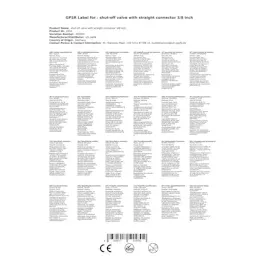 ich-zapfe Absperrhahn mit geradem Verbinder 3/8 Zoll