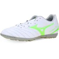 Mizuno Monarcida Neo III Select AS Multinocken Fußballschuhe Herren Weiß/Neon Green 40