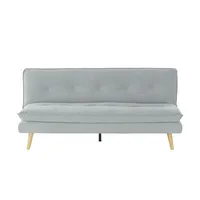 Möbel Kraft Schlafcouch Stoff 2-Sitzer Grau