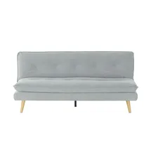 Möbel Kraft Schlafcouch Stoff 2-Sitzer Grau