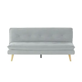 Möbel Kraft Schlafcouch Stoff 2-Sitzer Grau