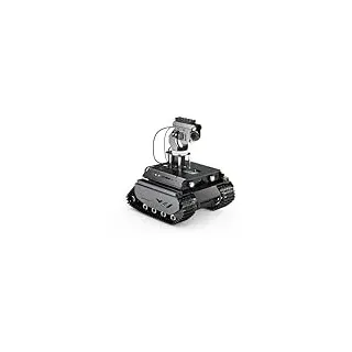 Waveshare Open-Source Off-Road Tracked AI Robot, Compatible with Raspberry Pi 4B, Dual Controllers, Computer Vision, Comes with Pan-Tilt Module, PI4B-4GB Included