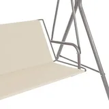 GREMEX Ersatzbezug Hollywoodschaukel 98 x 130 cm - Strapazierfähig Hollywoodschaukel Sitzbezug - Wetterbeständig Ersatz Schaukel Bezug - Sitzkissen für Hollywood Schaukel - Ecru Schutzhülle