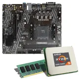 Mainboard Bundle | AMD Ryzen 5 5500 6x3600 MHz, MSI A520M-A Pro, 16 GB DDR4-RAM, 1x M.2 Port, 4X SATA 6Gb/s, USB 3.1 Gen1 | Tuning Kit | CSL PC Aufrüstkit