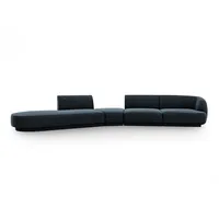 Micadoni Sofa Miley, modular 5-Sitzer blau