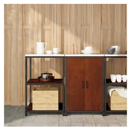 vidaXL Aufbewahrungsset für die Küche 2 Stk 120 x 50 x 92 cm Braun