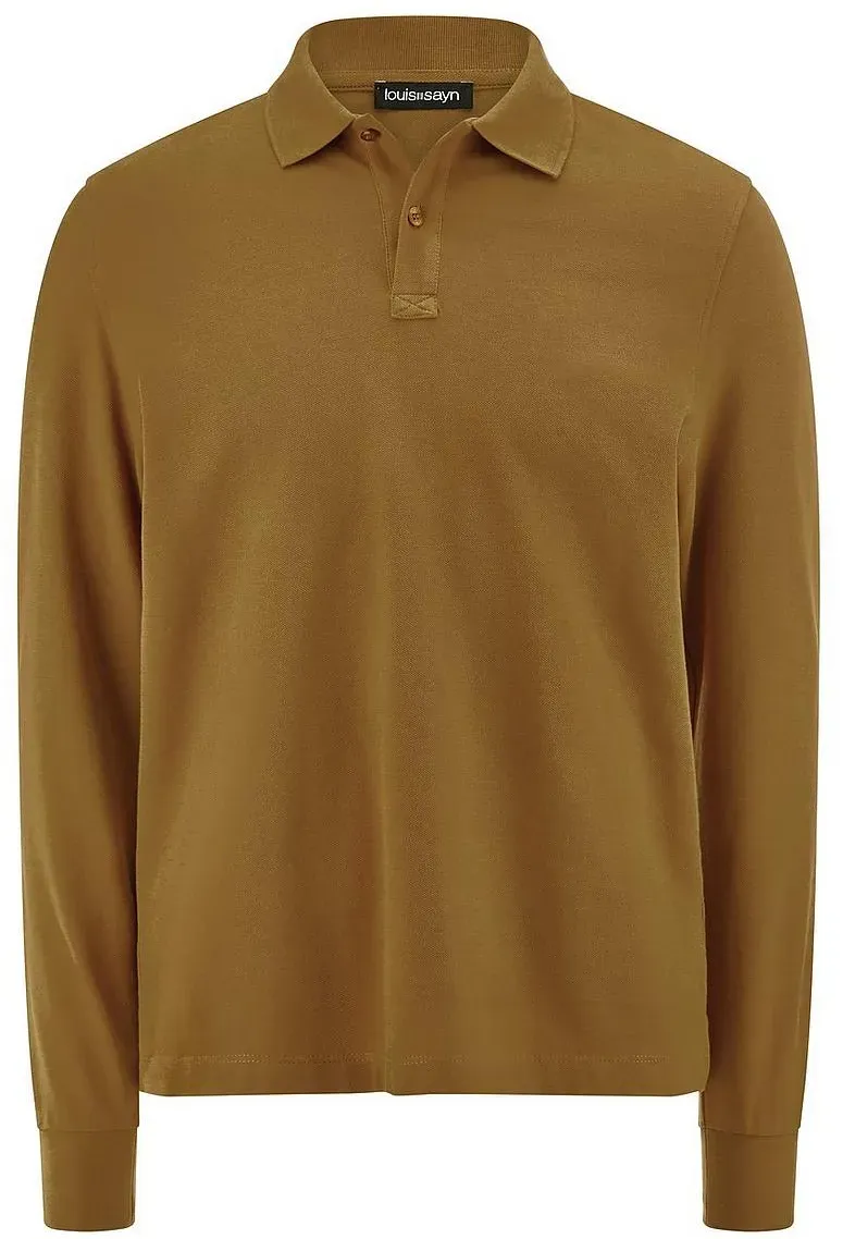 Longsleeve-Polo Louis Sayn gelb, 52