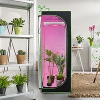 Jayseuw Growzelt 60x60x180CM Grow Tent, 600D Oxford mit Beobachtungsfenster Zuchtzelte für hydrokulturen, Lichtdicht und Wasserdicht Growschrank für Homegrowing, Indoor-Anbau