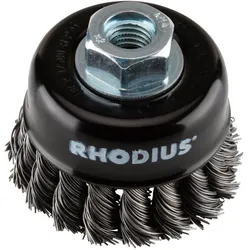 RHODIUS Topfbürste STBZ | Ø 65 x 20 x M14 gezopft | 353009