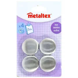 Metaltex 295502 Magnete 4-er set, Durchmesser 3 cm