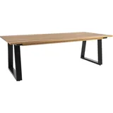 Brafab Laurion Tisch 230 x 100cm, Aluminium/Teak schwarz 230x100 cm)