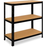 shelfplaza BLACK 90x100x40cm Schwerlastregal Büro Akten Hobby Lager Keller