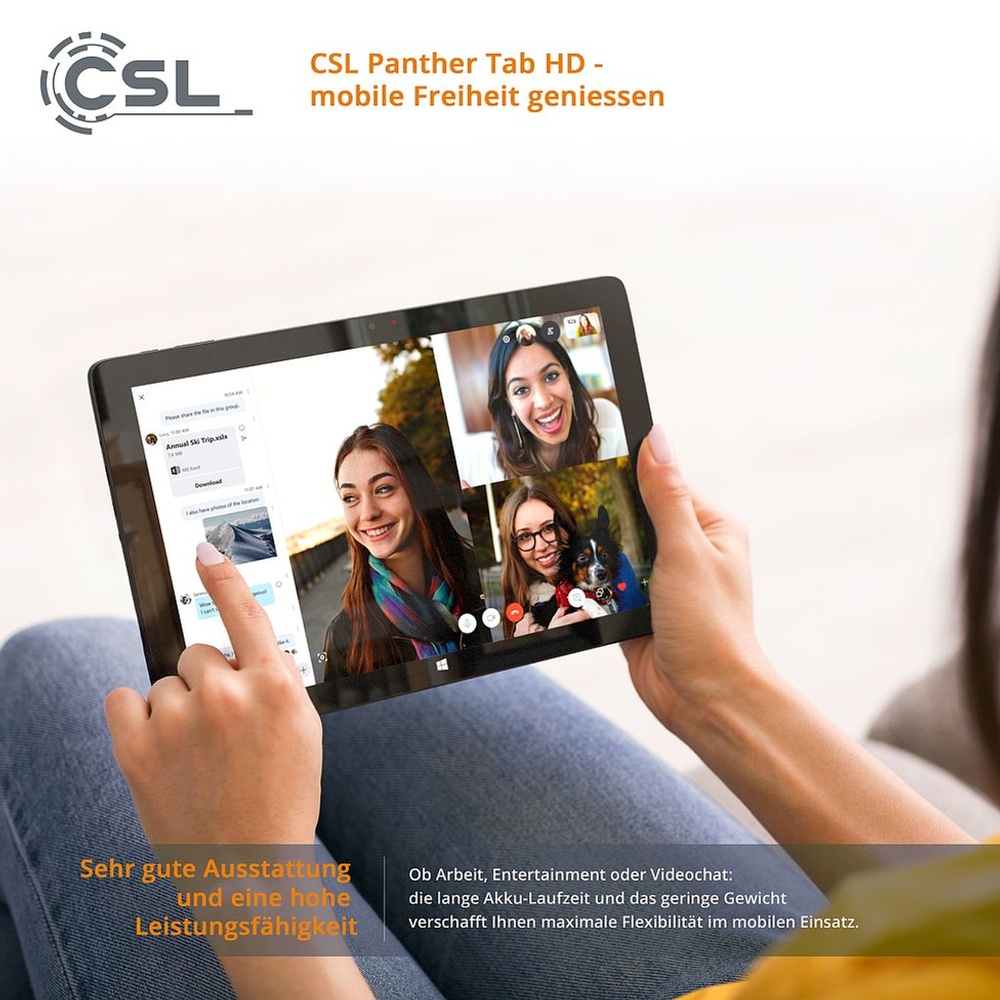 CSL Computer  CSL Panther Tab HD USB 3.1 / 256GB / Windows 11 Pro