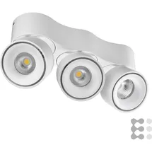 EVN Lichttechnik LED-Wand- und Deckenleuchte Glas schwenkbar mit Bewegungsmelder