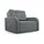 moeblo Schlafsessel Porto 101 x 90 x 100 cm Grau mit Relaxfunktion