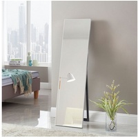 [en.casa]® [en.casa] Standspiegel Barletta 150x35 cm neigbar Silber