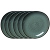 like. by Villeroy & Boch Schale Lave gris Schale flach 28 cm Set6, Porzellan, (Schale) bunt|grau