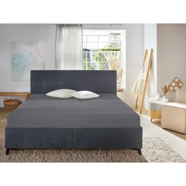 Primera Spannbettlaken Mako-Feinjersey 180 x 200 - 200 x 200 cm anthrazit