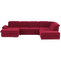 Kollektion Kraft Wohnlandschaft Mikrofaser   ¦ rot ¦ Maße (cm): B: 371 H: 100 T: 260.0