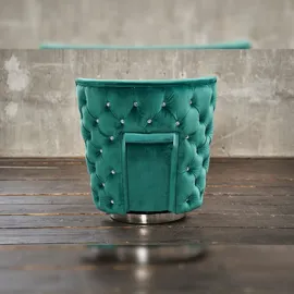 KAWOLA Sessel SENSO Stoff Velvet grün