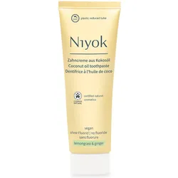 Niyok Zahncreme aus Kokosöl - Zitronengras & Ingwer 75 ml