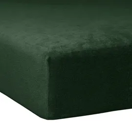 Traumschlaf Spannbettlaken Biber 120 x 200 - 130 x 200 cm grün