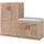 [en.casa] Løten 120 x 97 x 36 cm mit Sitzbank beige / beige