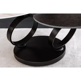 Riess-Ambiente DANCING RINGS Braun Travertin 133 x 44 x 100 cm