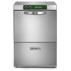 RME40H+SIDE kleiner Industrie-Geschirrspüler mit Wasserenthärter.